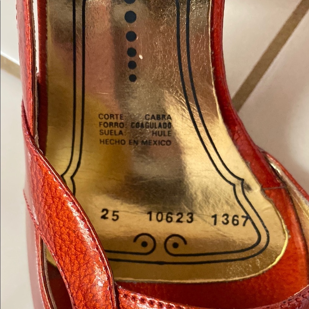 Elegant Red Peep-Toe Heels - Picture 9 of 9